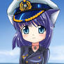 cat girl in uniform