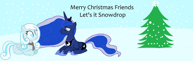 snowdrop and Princess Luna in Christmas