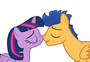 Twilight and Flash Nuzzling by detailedatream1991