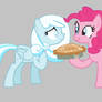 Pinkie Giving Snowdrop a Pie