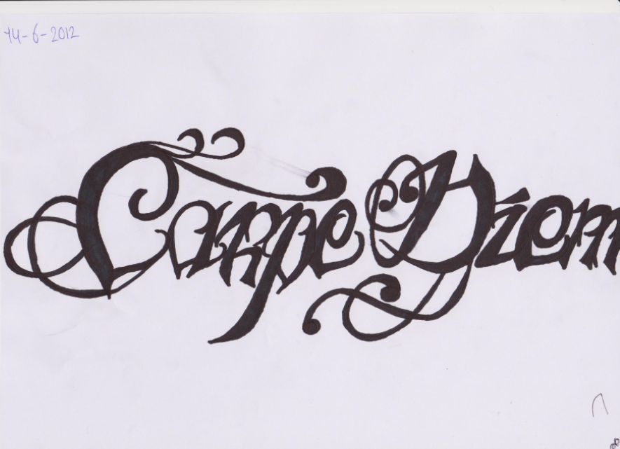 Carpe Diem letter style