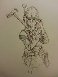 Lucca (Chrono Trigger) Sketch