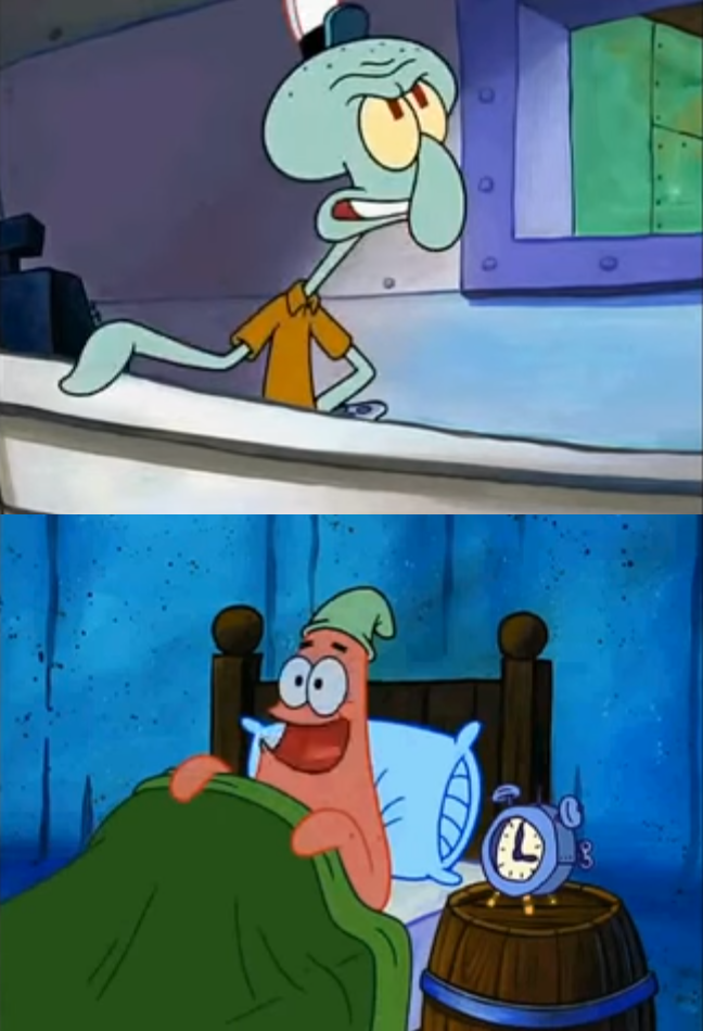 Blank SpongeBob Meme: Oh Boy, 3 AM!