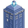 TARDIS in pixel