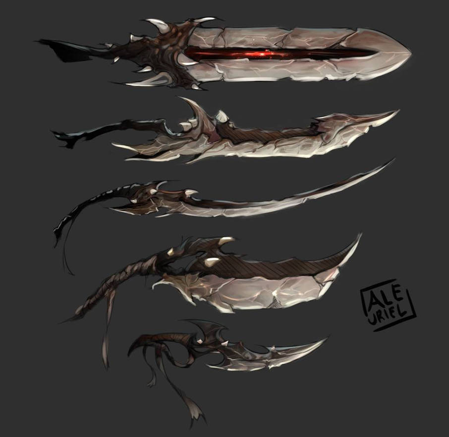 Weapon design by aleuriel on DeviantArt