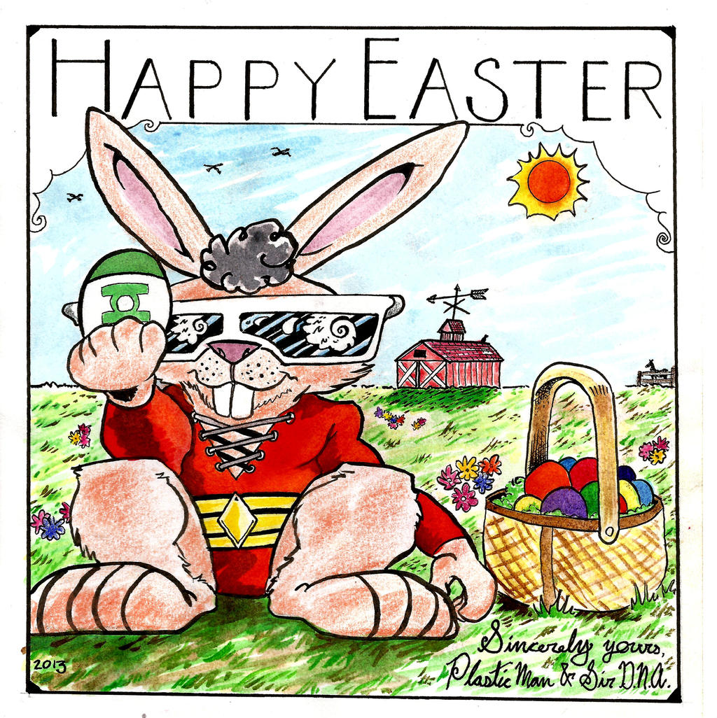 Plastic Man Easter Greetings