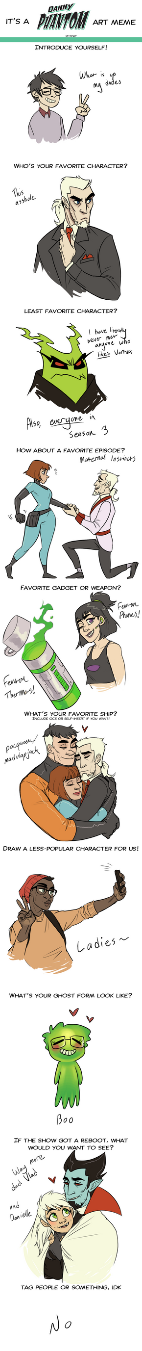 Danny Phantom art meme 2018