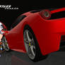 Uzume and Ferrari 458 Italia studio shot