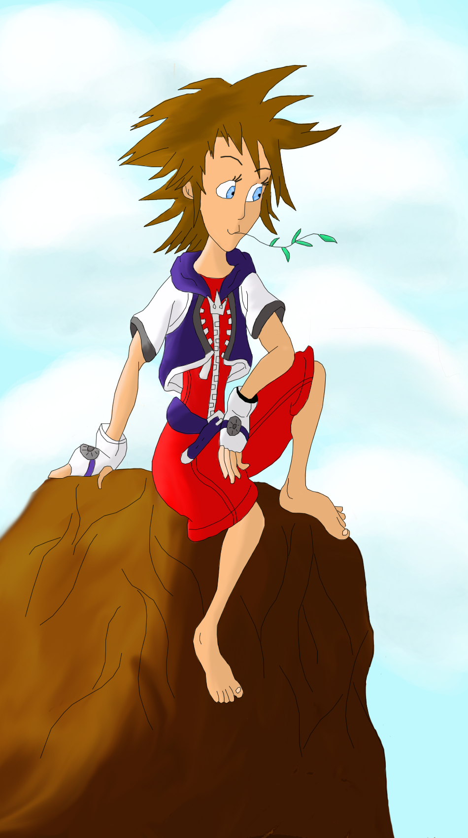 Sora On the Beach by Unali on DeviantArt