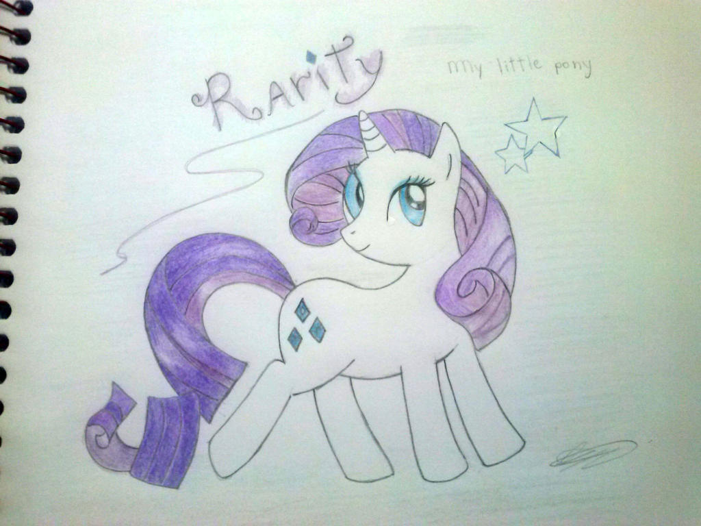 Rarity (my little pony) drawing and painting by applejackdesigner on ...