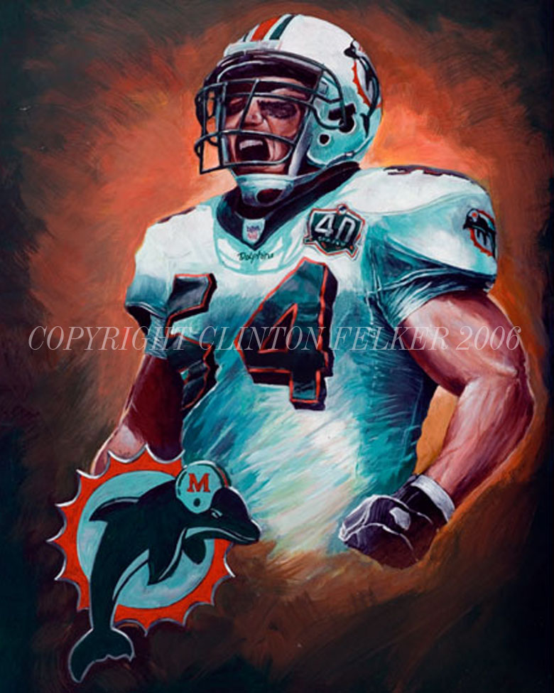 NFL MIAMI DOLPHINS ZACH THOMAS