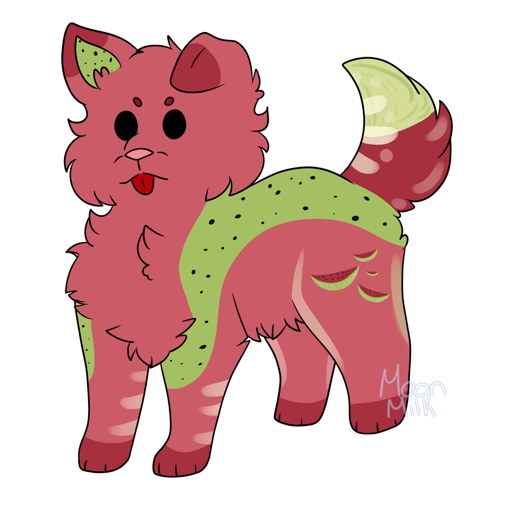 Watermelon Dog by Artfullypretty