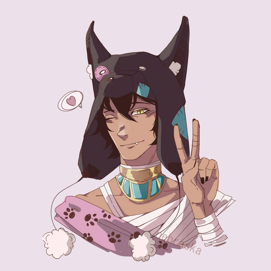 Anubis Rabbit Anubis, but kawaii version by chappyRabbit on DeviantArt