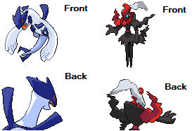 Darkrai and Lugia Origin Forms