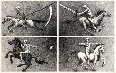 the four horsemen of the apocalypse by proja82