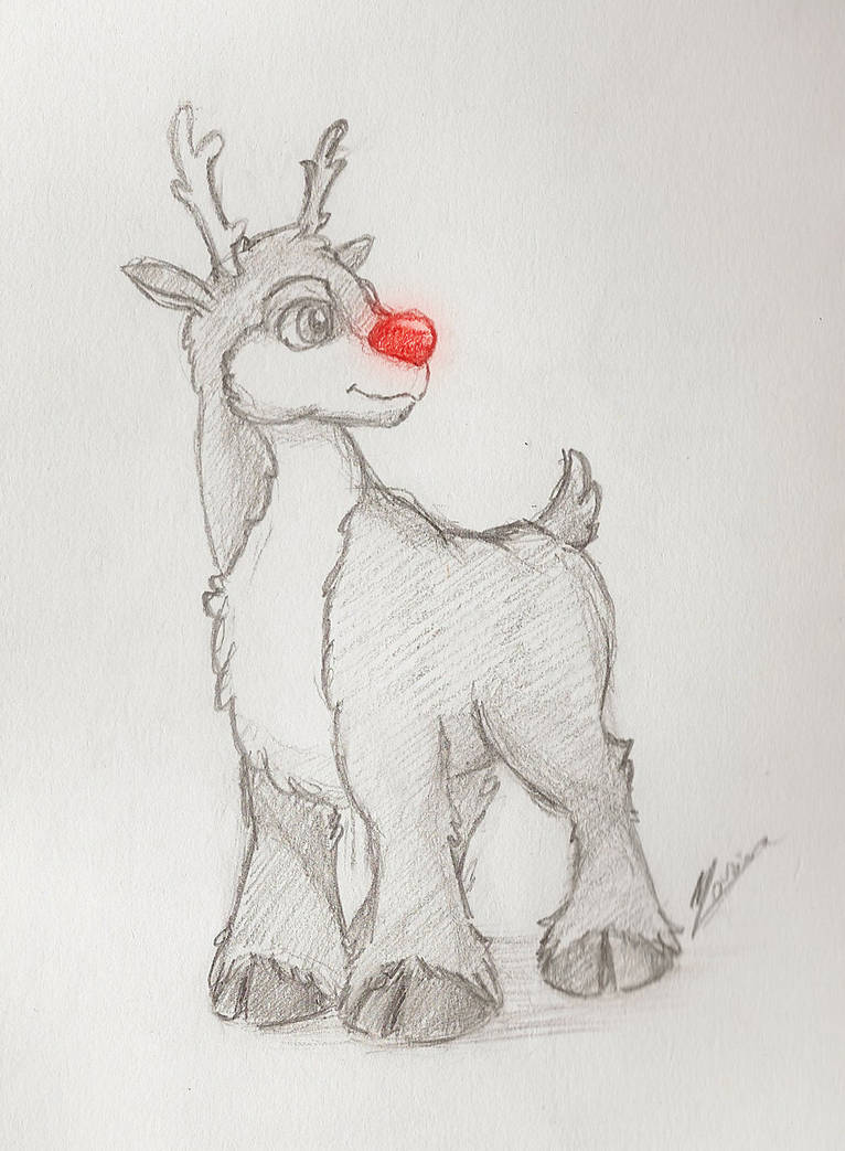 Rudolph the red nosed reindeer by Marine-HUYNH on DeviantArt