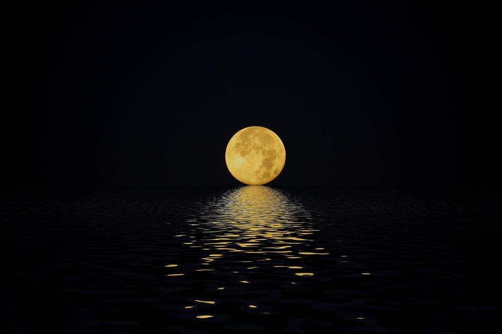 Moon Over Lake Huron By Zeldasowner On Deviantart