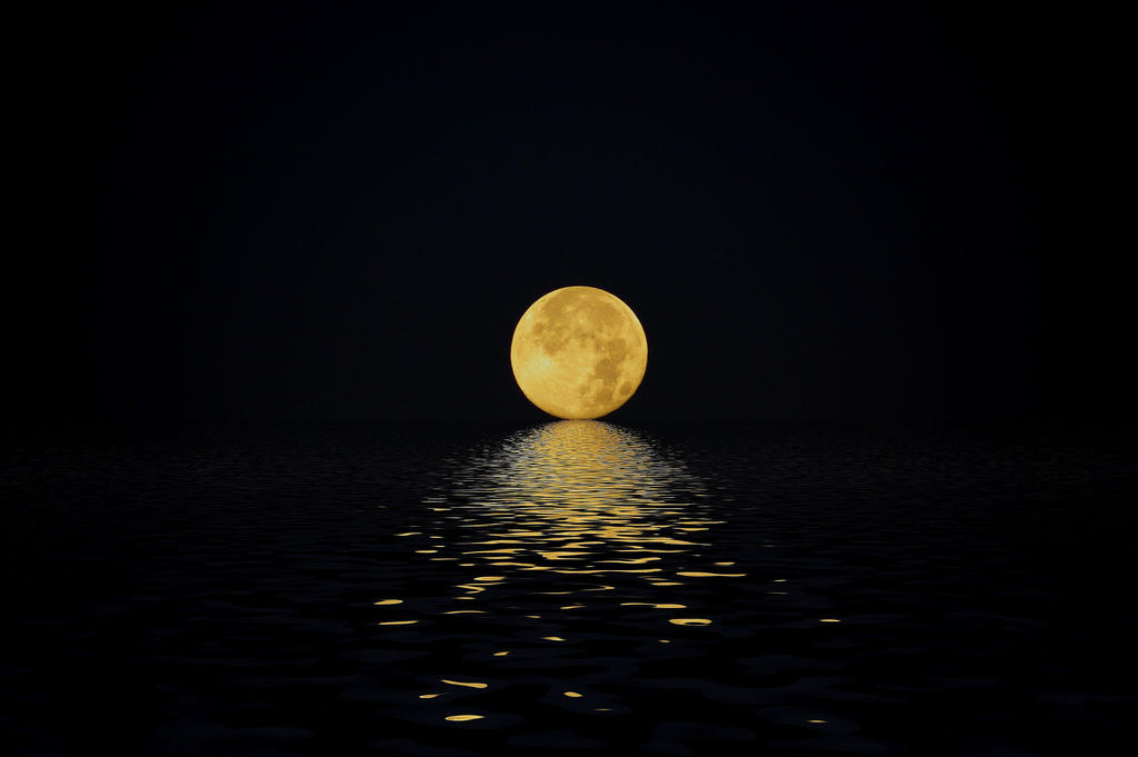 Moon Over Lake Huron By Zeldasowner On Deviantart Moon Over Lake Huron By Zeldasowner On Deviantart