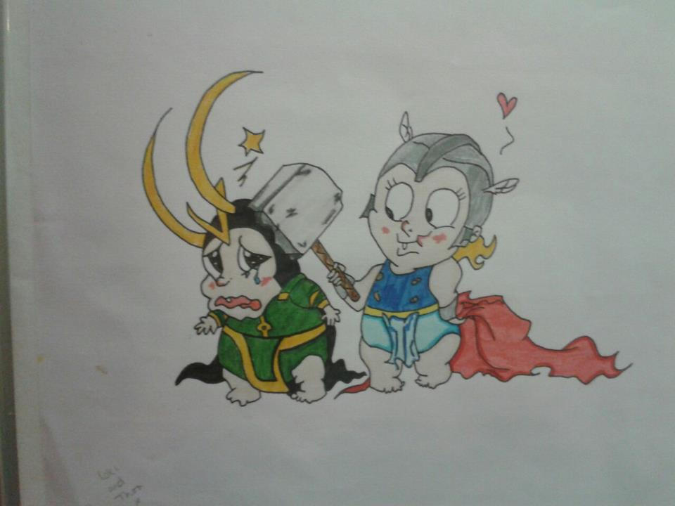 Baby Loki and Thor by JRanimeartist on DeviantArt