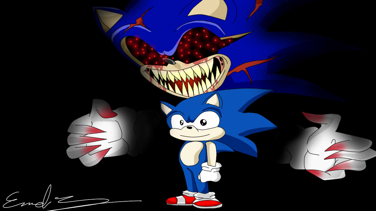 Sonic.EXE (Faker) in 2023  Fan art drawing, Fan art, Funkin