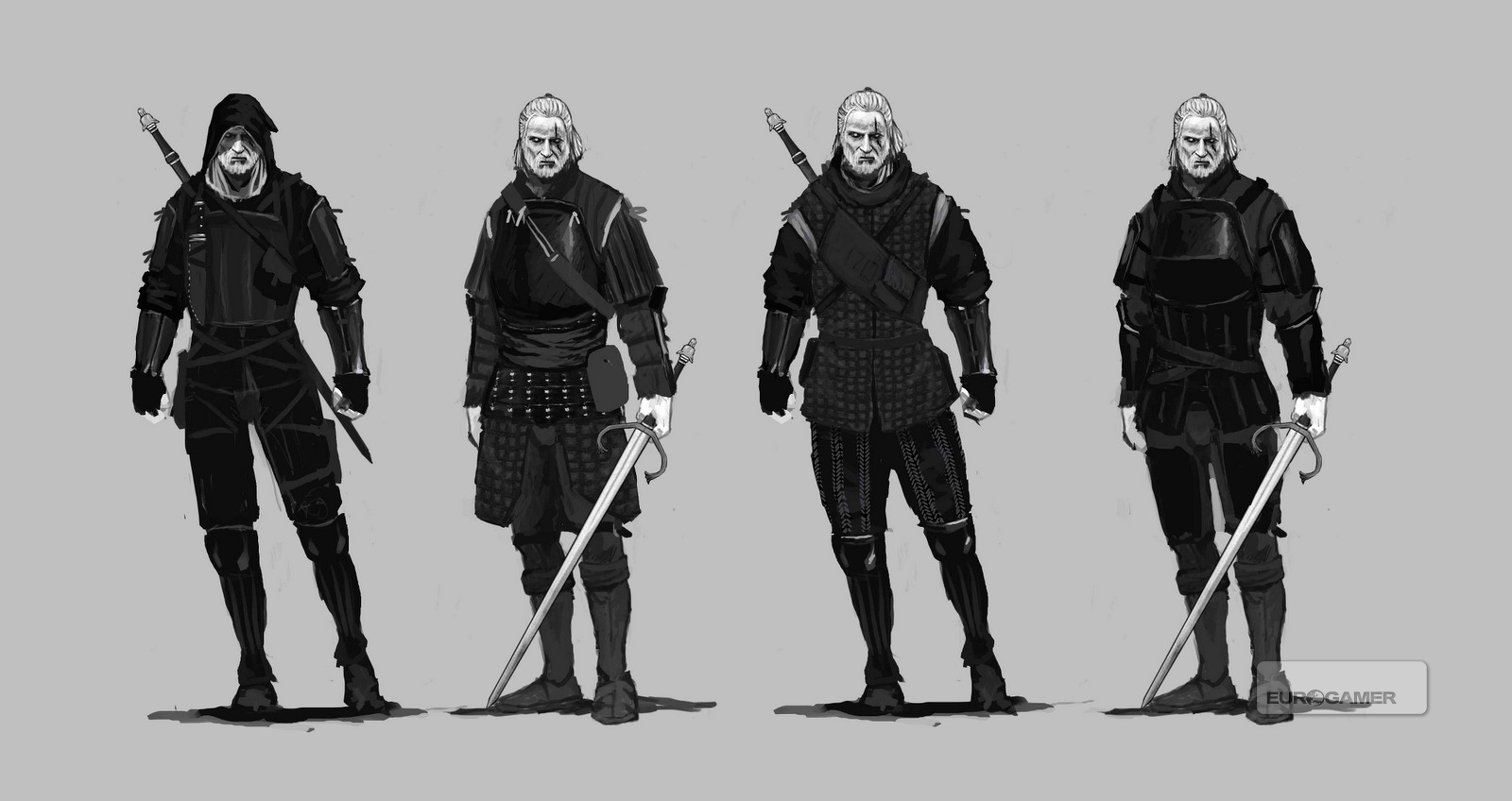 Witcher 3 Geralt armor concept arts 1