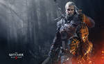 Geralt with trophies