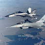 YF-16 72-1568 and YF-17 72-1569 in formation