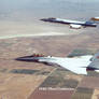 F-15A 281 and F-104N 826 during Shuttle tile test