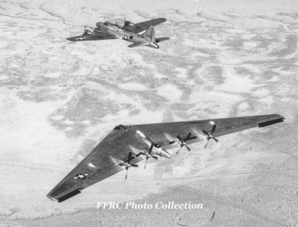 YB-35 with B-17F chase plane by fighterman35 on DeviantArt