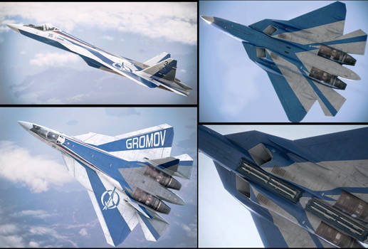 Gromov Flight Research Institute Su-57LL