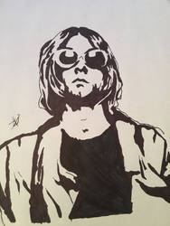 Kurt cobain drawing