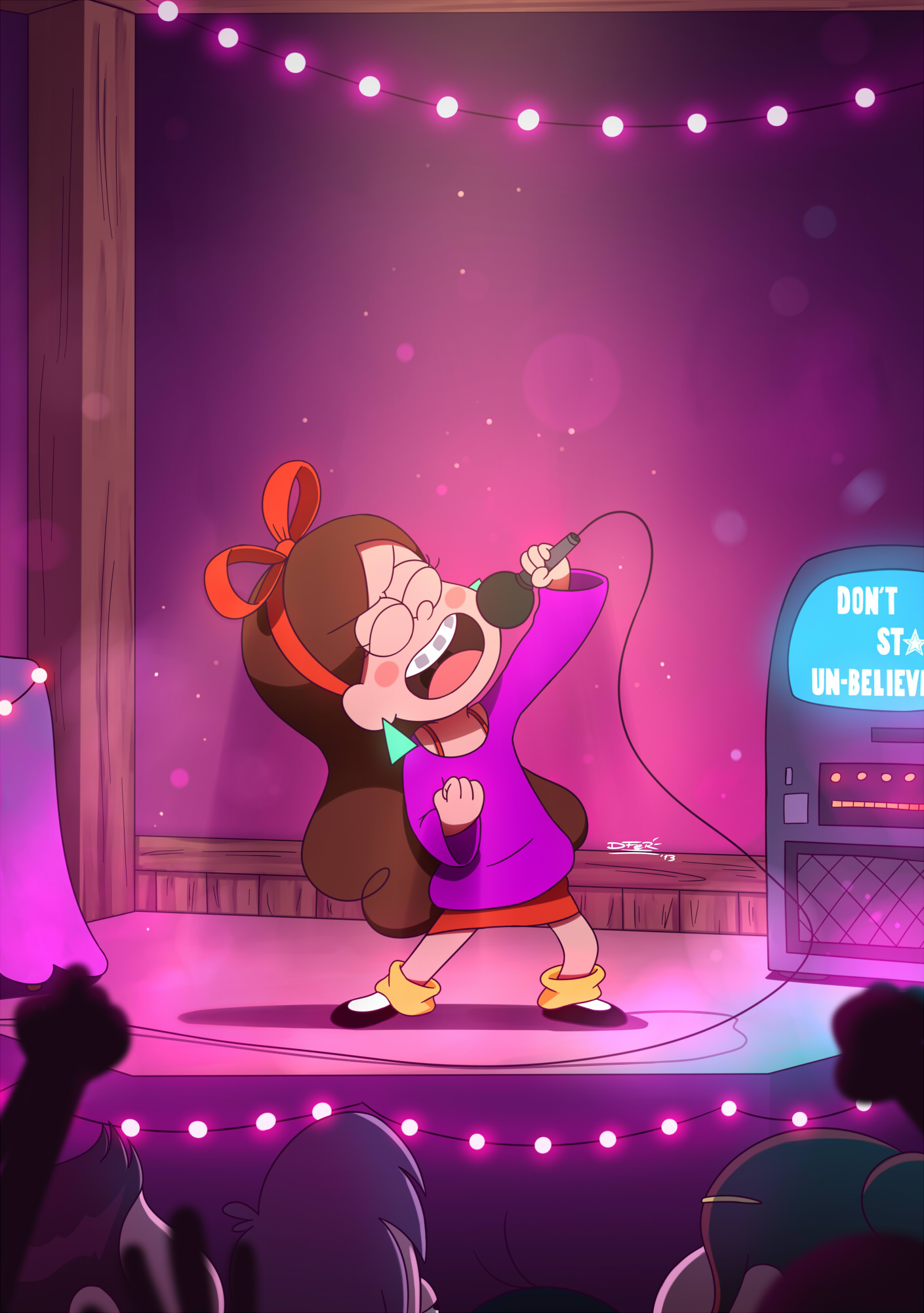 Mabel singing