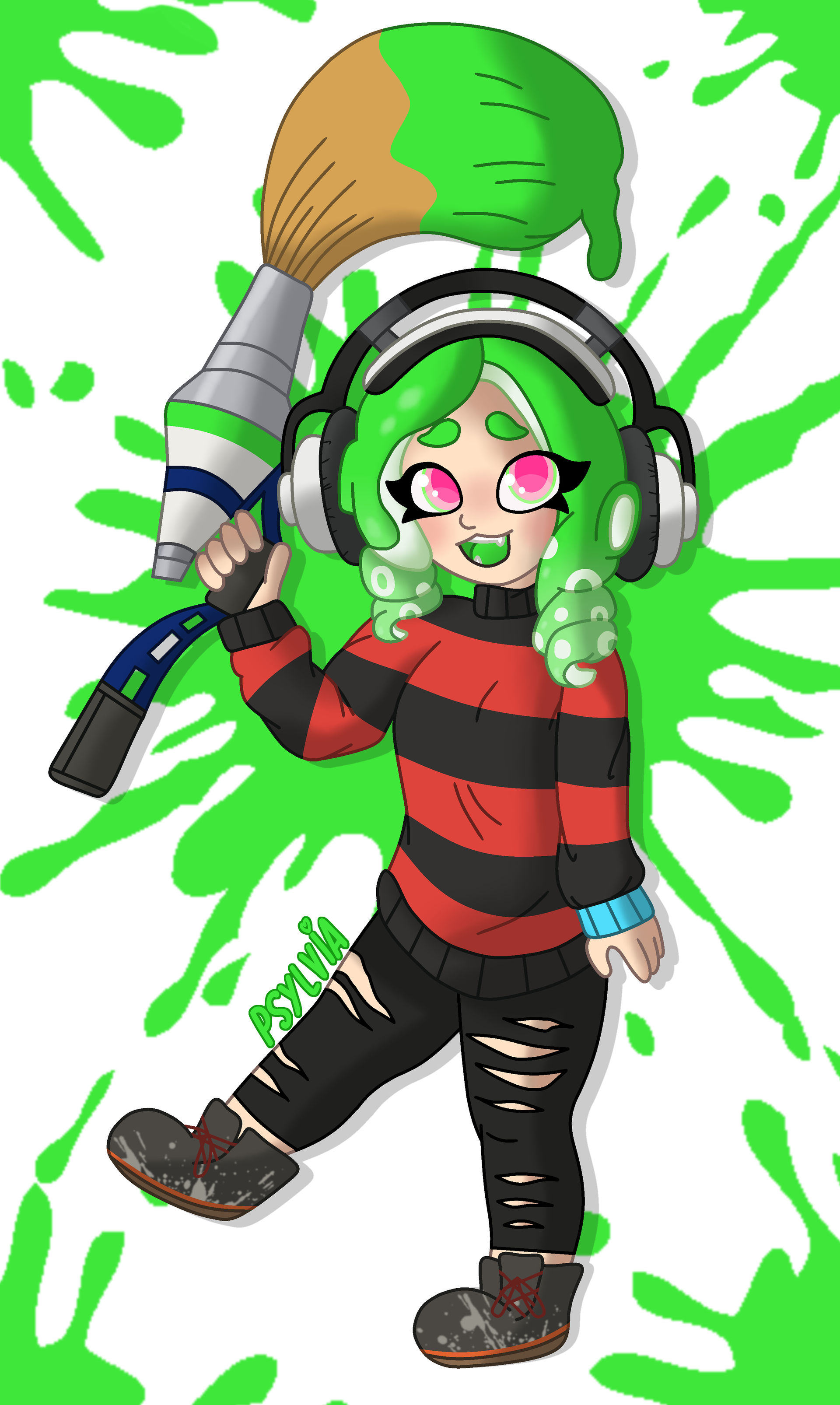 Splatoon - My Octoling by psylvia on DeviantArt