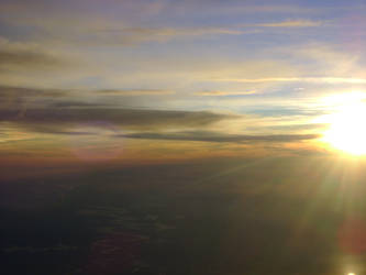Sunset from the Plane
