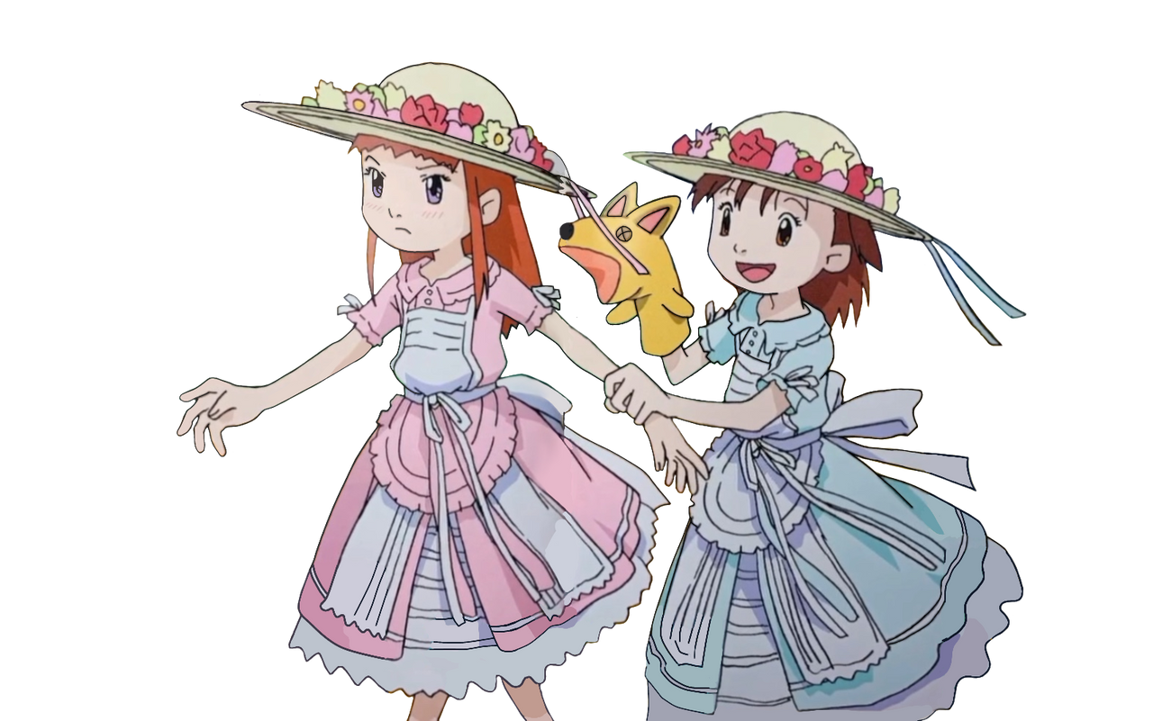 Ruki and Juri using dresses - Digimon Tamers by kevinsaracho on DeviantArt