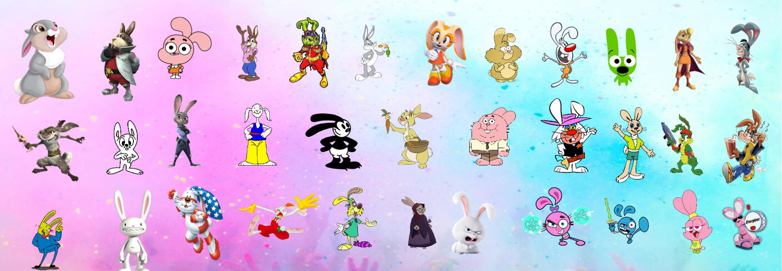 Rabbit Cartoon Characters by klint2 on DeviantArt