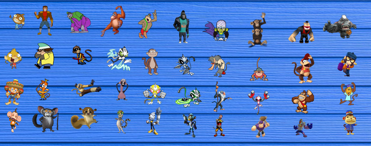 Primates Deviantart Base Primates Cartoon Characters by klint2 on DeviantArt
