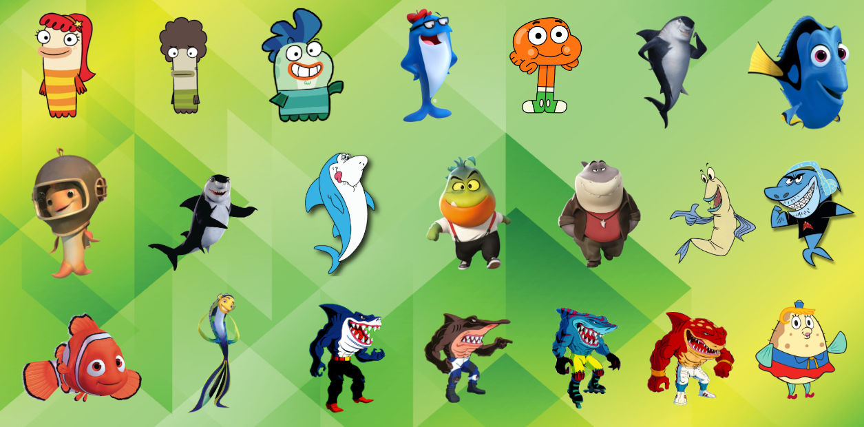 Fictional Fish Fish Cartoon Characters by klint2 on DeviantArt