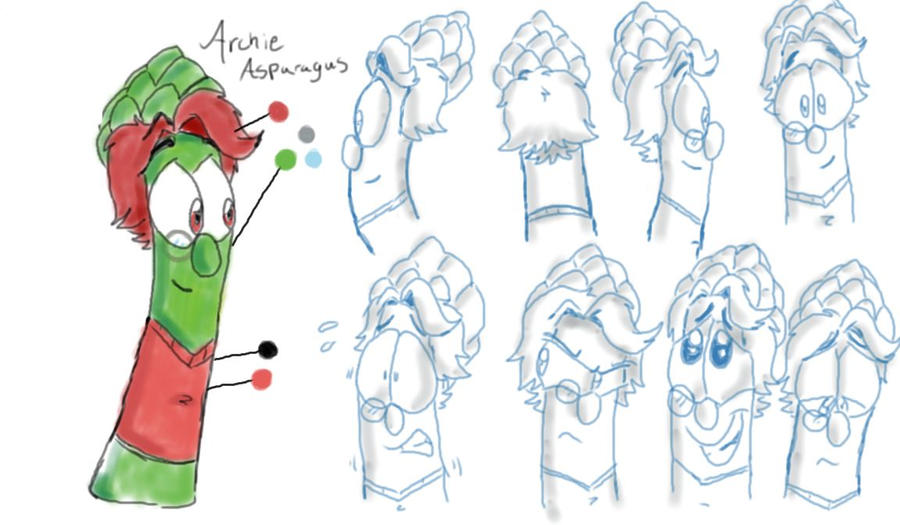 Archie Model Sheet by danigirl1718 on DeviantArt