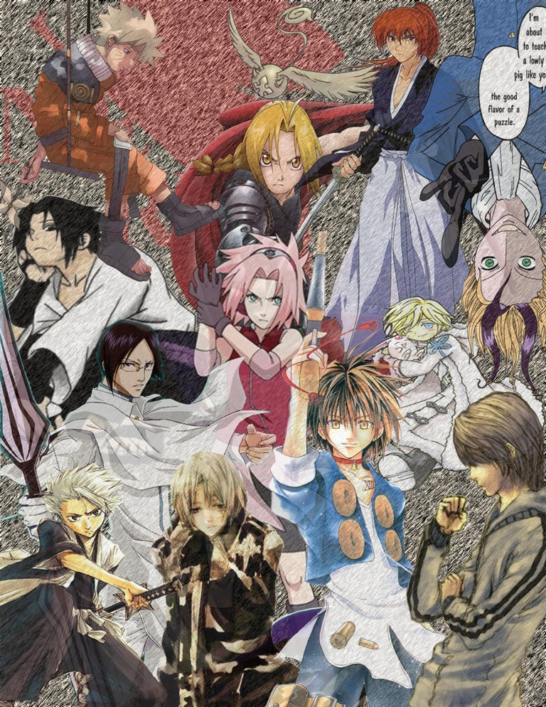 Anime Collage by UchihaSakura4 on DeviantArt