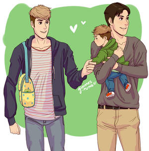 Jean, Marco, and their baby boy omG