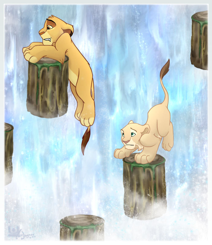 Simba Runs Fall Simbas Waterfall Game by charfade on DeviantArt