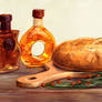 Still Life Study bread oil