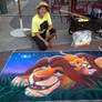 Lion King Under The Stars Chalk w/ artist