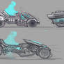 Futruistic Vehicle Sketches