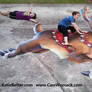 3D Chalked Christmas Reindeer 2