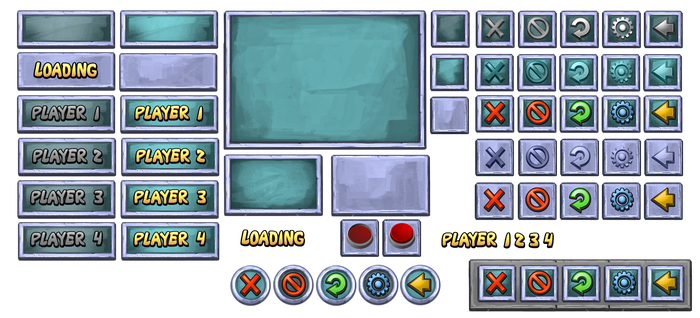 Game GUI Buttons