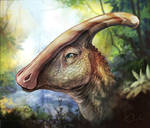 Parasaurolophus Painting