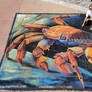 Sally Lightfoot Crab Chalk Art