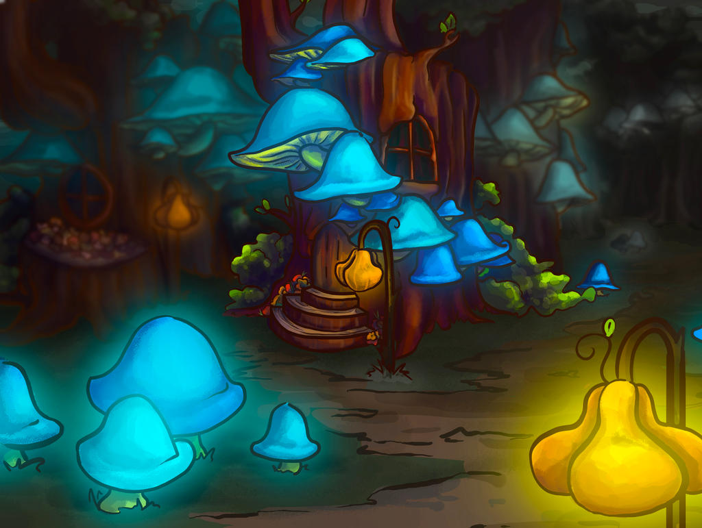 Mushroom Village by JVElizabeth on DeviantArt